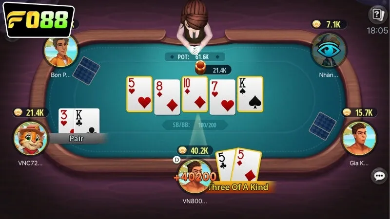 Các loại game bài đổi thưởng FO88